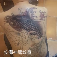 晋江满背纹身神鹰刺青安海店